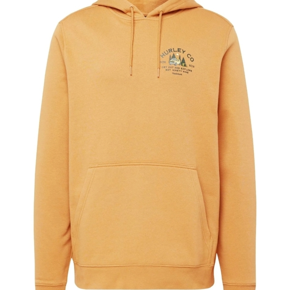 Hurley Earthstone Sweatshirt Hoodie with Campin Print NWT